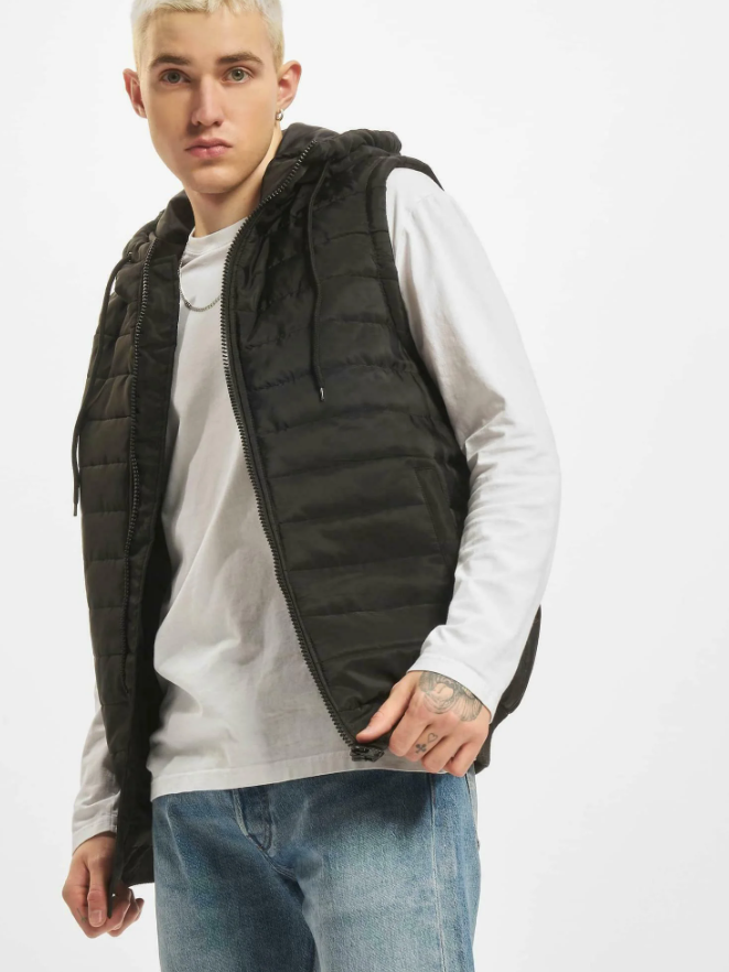 DEF - Waistcoat - black