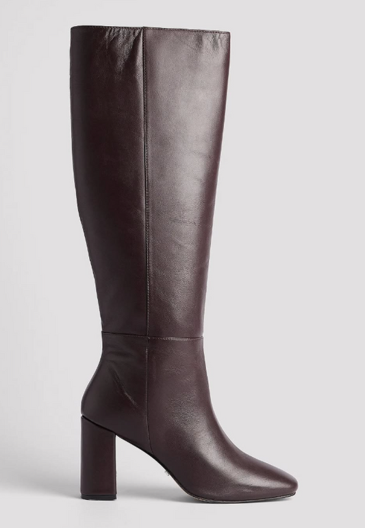 Leather Knee High Boots
