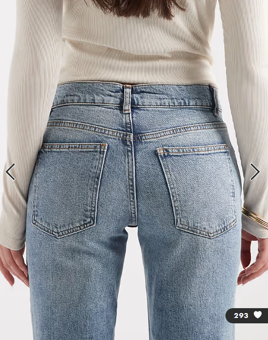 ASOS DESIGN low rise slim flare jeans in light tint