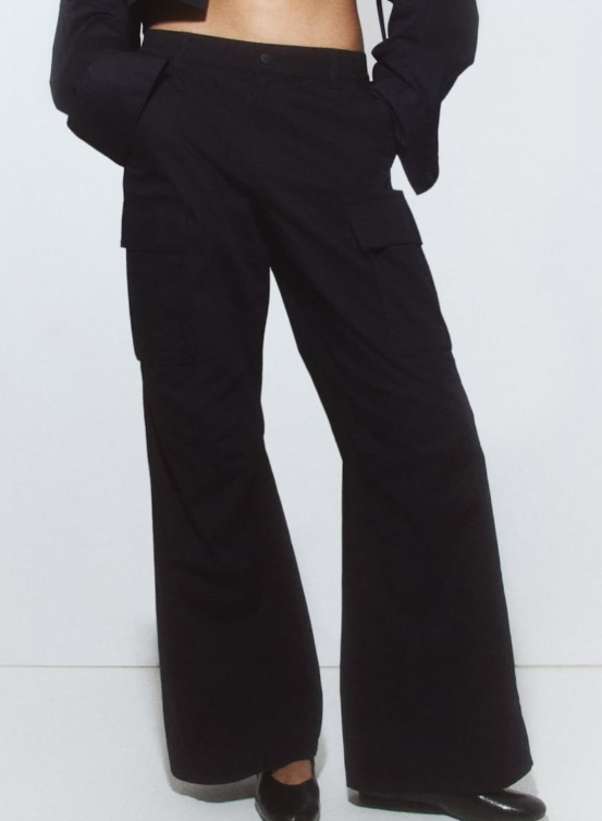 H&M-CANVAS CARGO PANTS