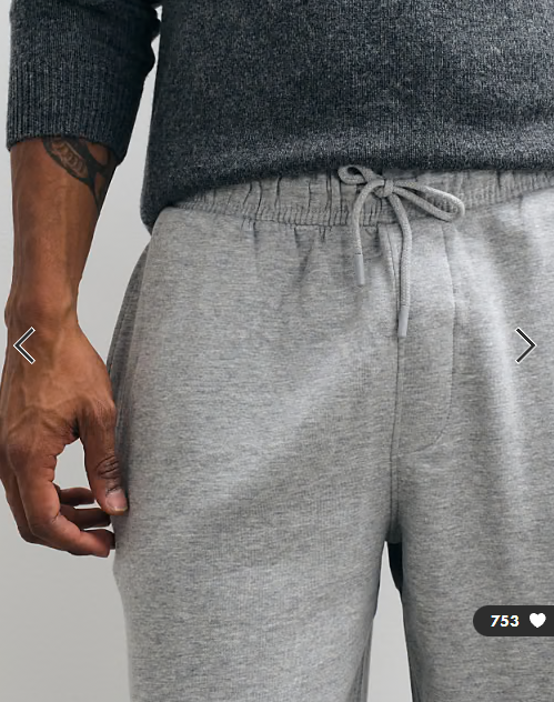 ASOS DESIGN essentials wide jogger in grey marl