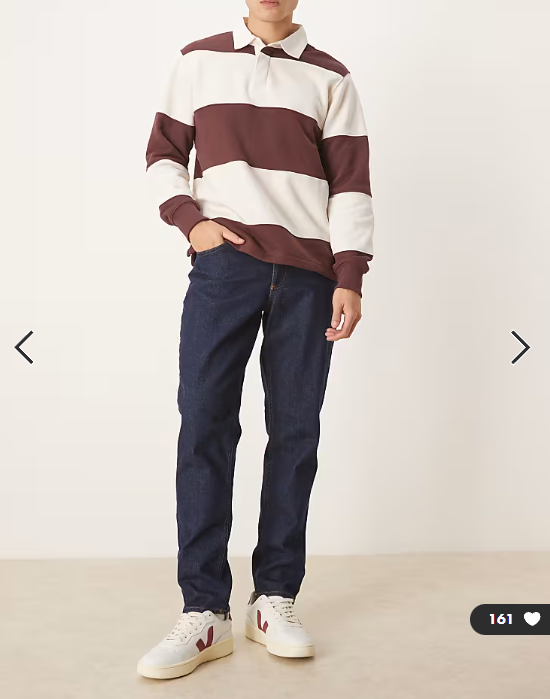 ASOS DESIGN tapered jeans in indigo
