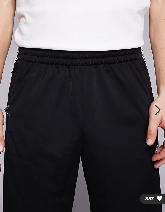 adidas Originals Firebird track pants in black