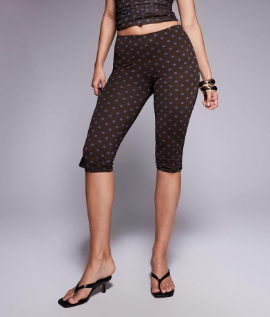 kaiia exclusive double double layered slinky mesh high multi