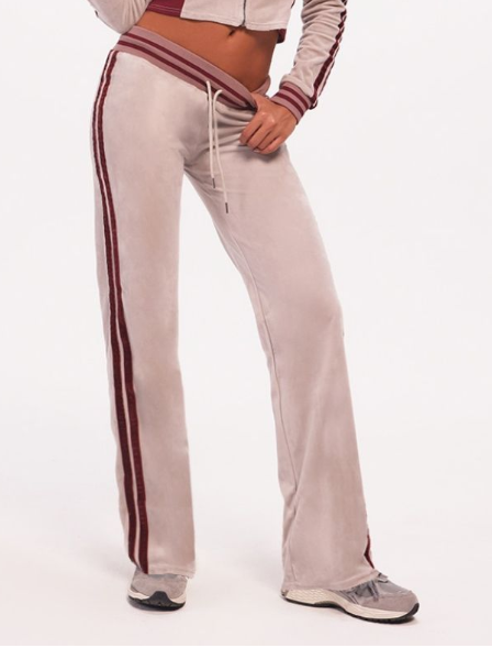 Plt - Purple Velvet Straight Leg Jogger