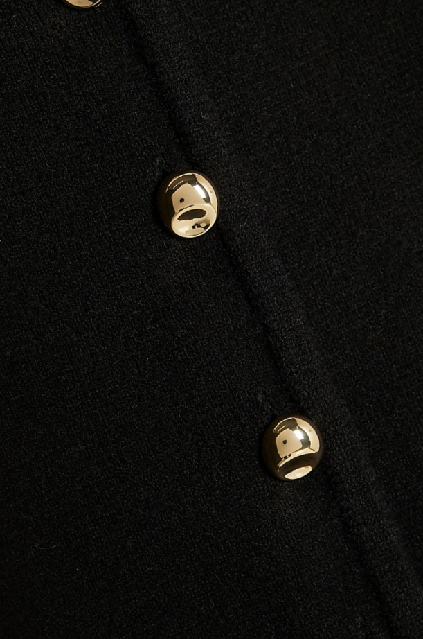 River Island - Structured sleeve Cardigan in black