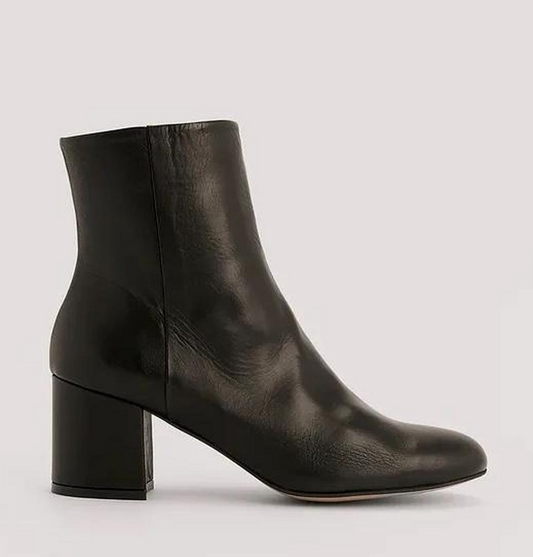 Basic Leather Ankle Boots