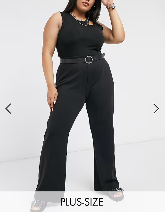 Asos - Only Curve flared trouser in black