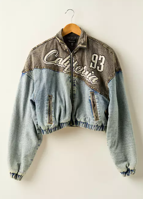Veste casual poches blue