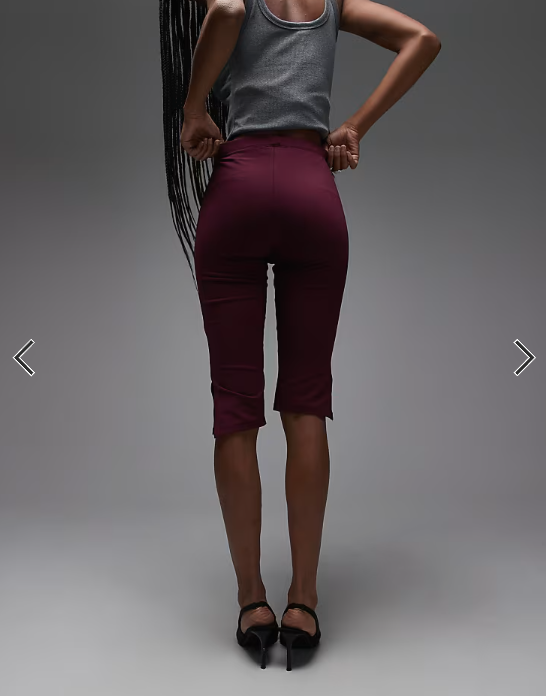 ASOS DESIGN capri legging in plum