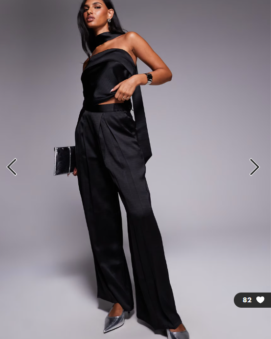 TFNC tailored trousers in black