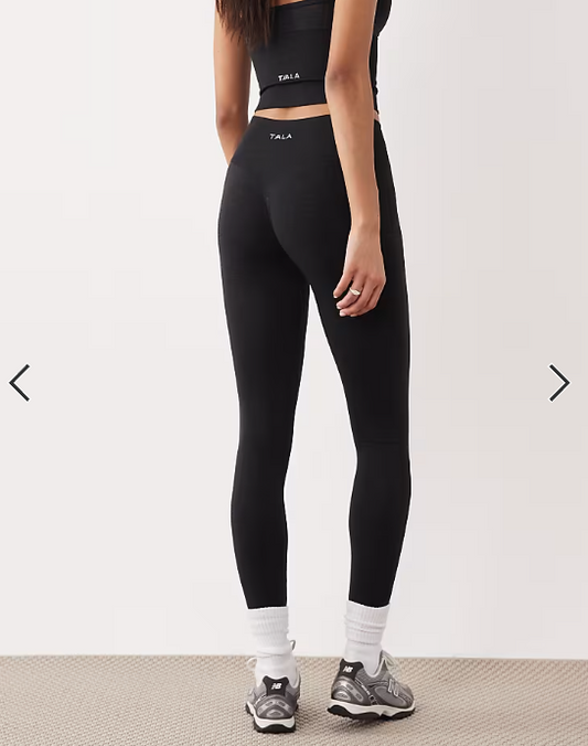 TALA Sculpt Seamless Scrunch legging in black marl
