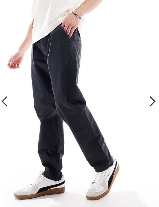 Brave Soul chino trousers in navy