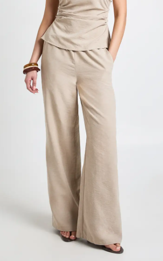 boohoo Peached Ruched Sleeveless Trouser