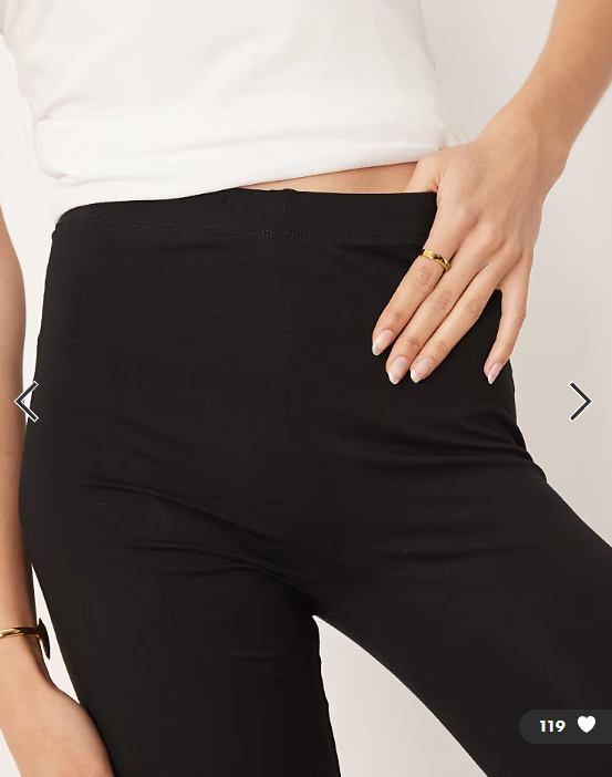 ASOS DESIGN Tall leggings in black