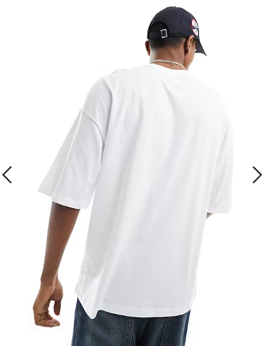 ADPT oversized t-shirt in white