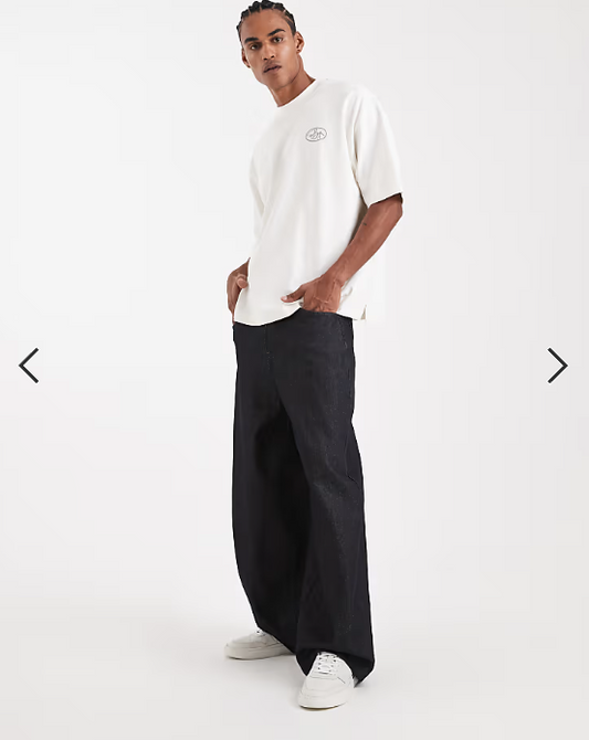 ASOS DESIGN Circular Design Collection heavyweight oversized baggy jeans in indigo