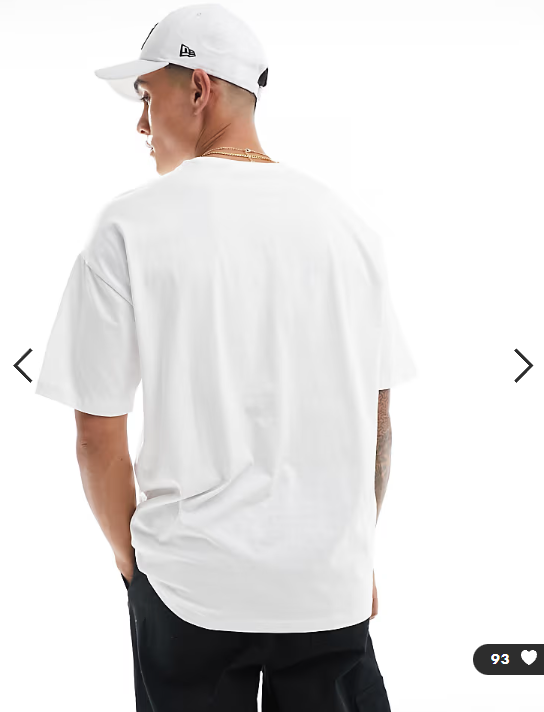 New Look oversized t-shirt in white