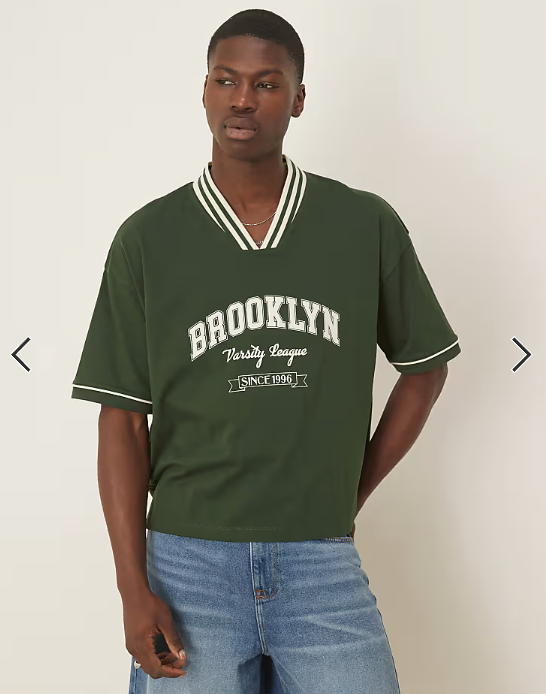 Asos - boxy oversized t shirt with sport mountain view