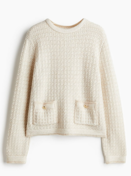H&M - POINTELLE-KNIT SWEATER