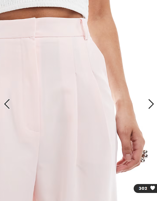 Miss Selfridge tailored wide leg trouser in pink