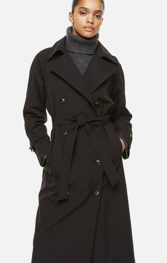 H&M-DOUBLE-BREASTED TRENCHCOAT