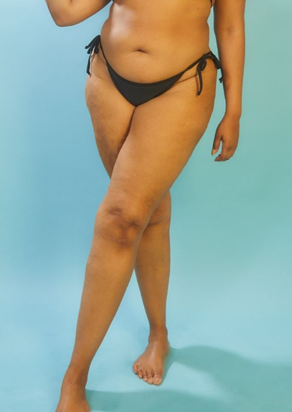 Recycled Plus Black Mix & Match Tie Side Bikini Bottoms