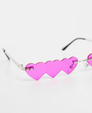 Public desire multi heart sunglasses
