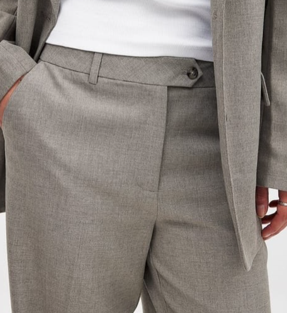 NA-KD-Tailored Mid Waist Suit Pants