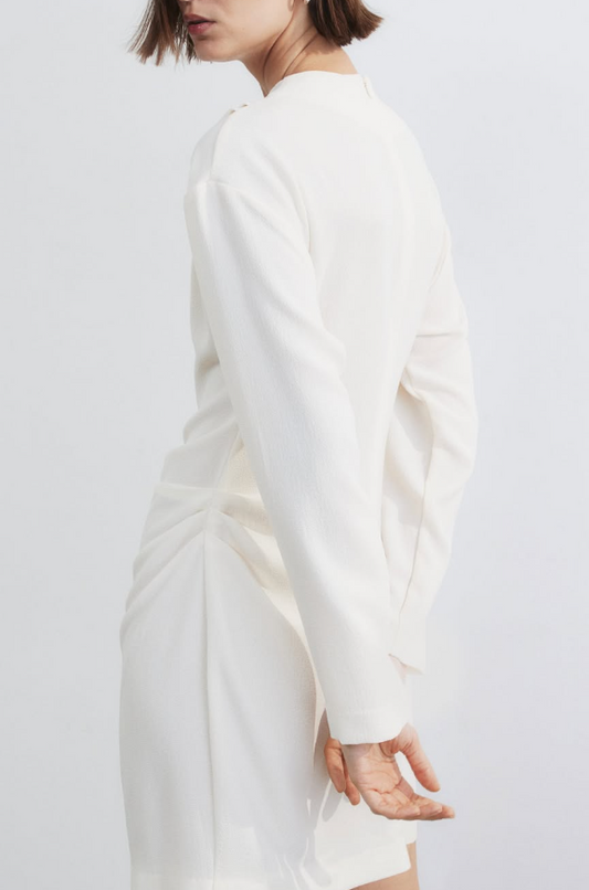 H&M - Draped Dress - Cream