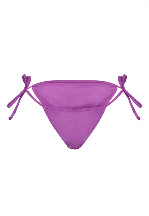 Purple Mix & Match Tie Side Bikini Bottoms