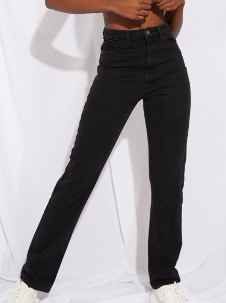Tall Black Straight Leg Jean