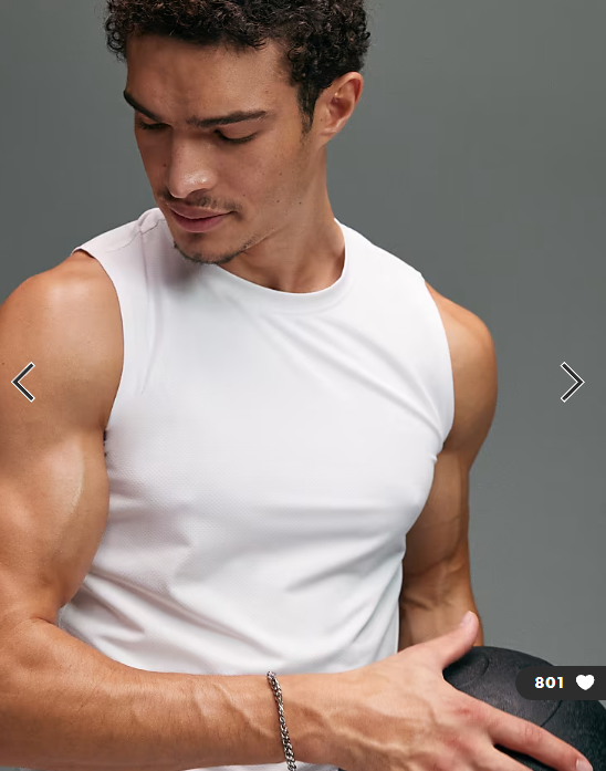 4505 Icon quick dry mesh training tank in white.