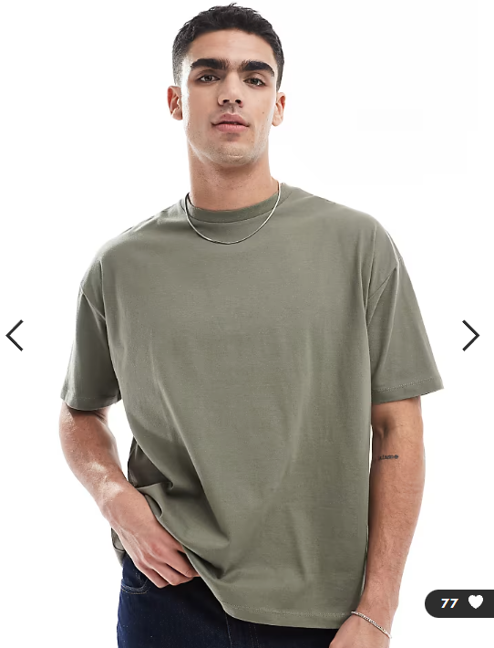 ASOS DESIGN Essentials oversized t-shirt in khaki.
