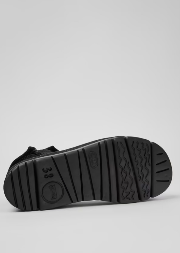 Camper - Black recycled PET sandals for women