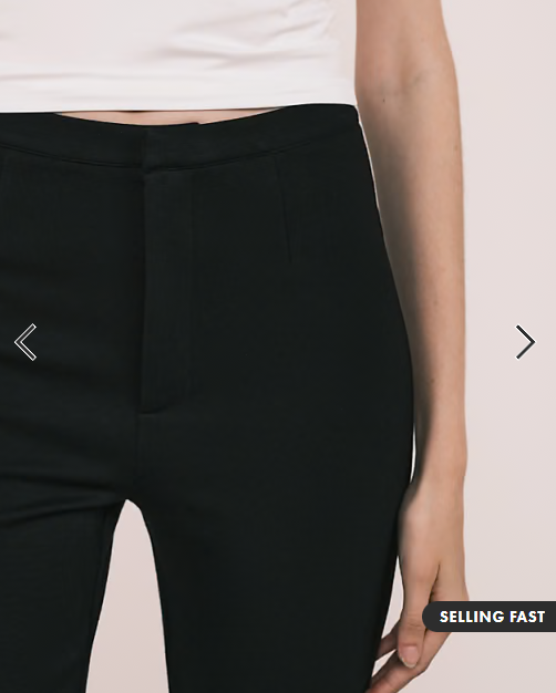 ASOS DESIGN co-ord ponte capri pant in black