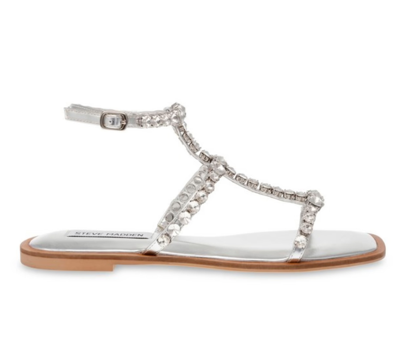 STEVE MADDEN St Lucia Silver Flats