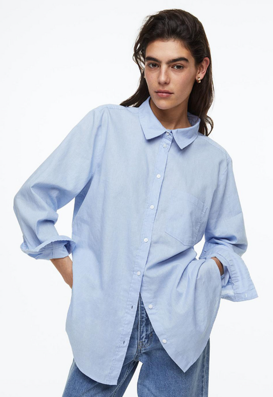 H&M - LINEN-BLEND SHIRT