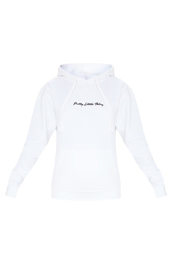 White Oversized Sweat Hoodie