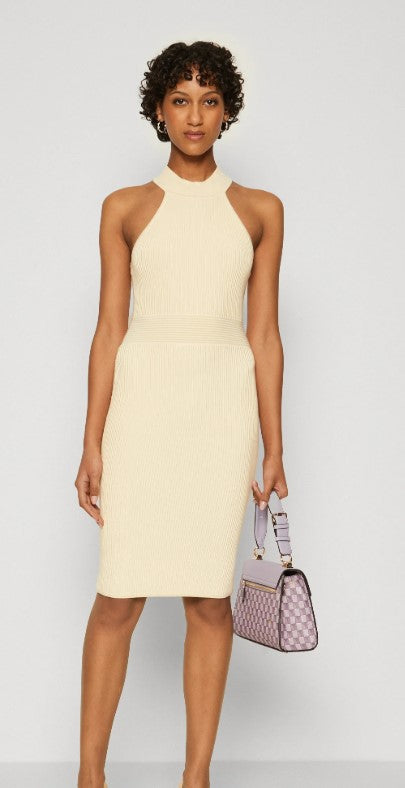 Guess MOCK NECK JANI - Cocktail dress / Party dress - banana ice cream