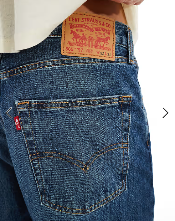Levi's 565 '97 loose straight fit jeans in mid blue