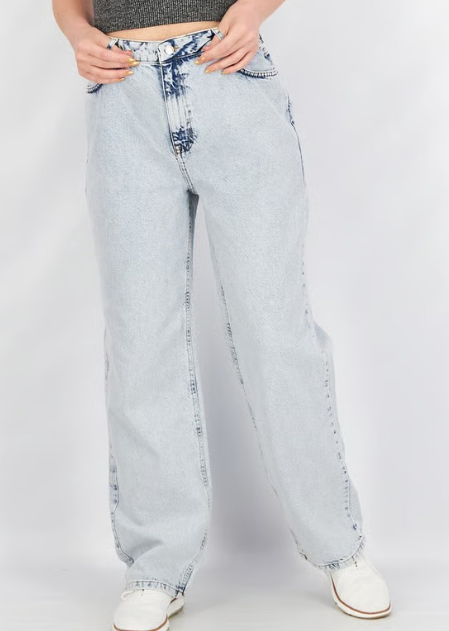 NA-KD Regular Fit Distressed Pocket Detail