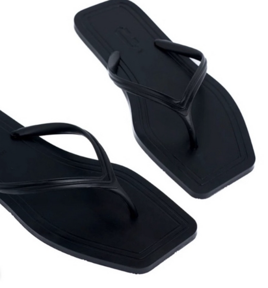 Carlotha Ray Annick Laser-cut rubber flip flops Carlotha