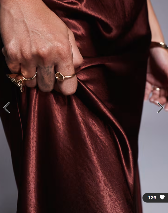 ASOS DESIGN asymmetric seam detail skirt in brown - part of a set