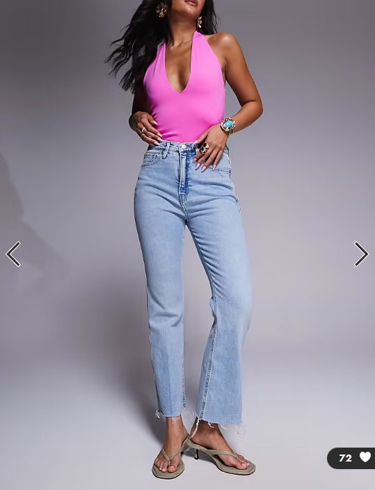 Good American good standard kick flare jeans in blue