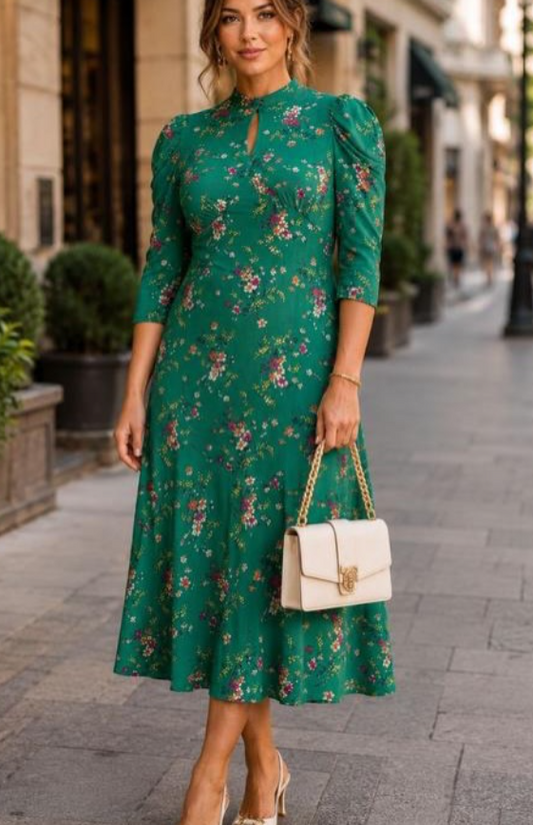 Love&Roses - Green Dress
