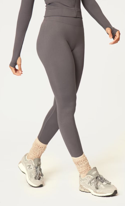 Charcoal Basic Seamless High Waist Gym Leggings