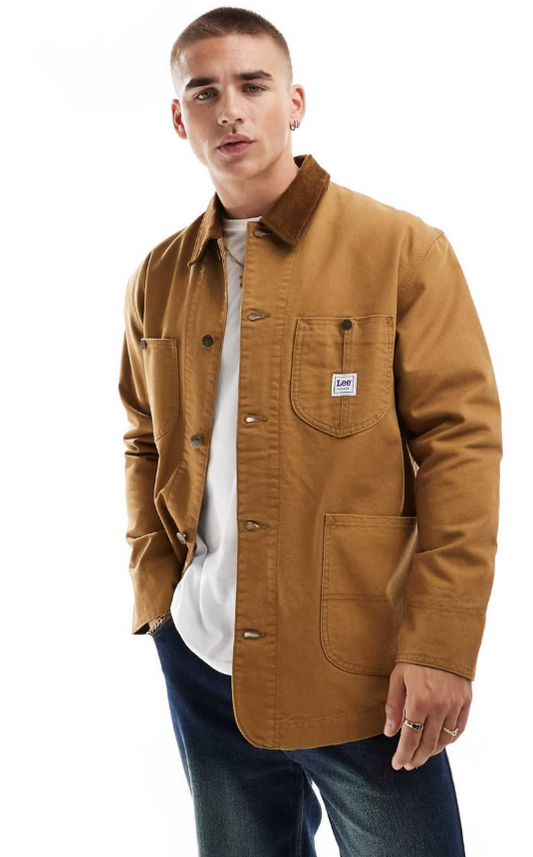 Asos - lee - workwear loose canvas jacket in tan