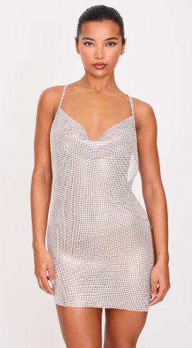 Silver Chainmail Mini Dress