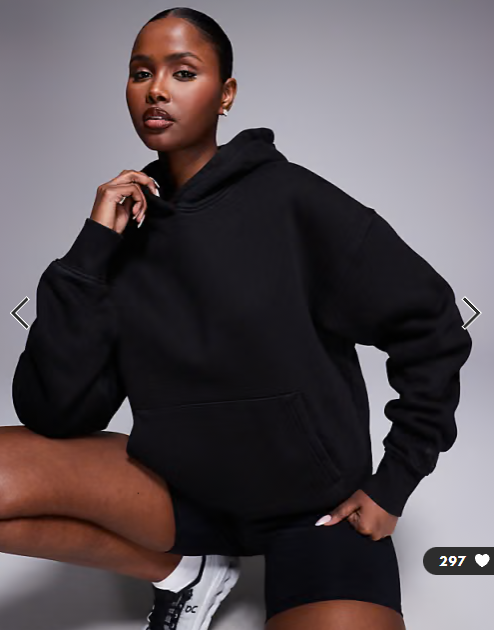 4505 Icon Rest Day heavyweight 440gsm cotton oversized hoodie in washed black